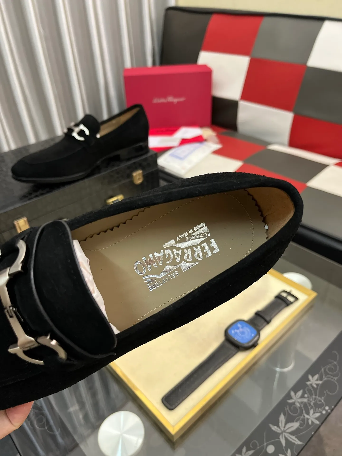 Men's shoes 💰600⌚️⌚️[Salvatore Ferragamo] Ferragamo business leather shoes, 1:1 top purchasing quality, imported selected original calfskin for the uppers, imported original soft water-dyed cowhide for the inner feet, imported original customized Italian handmade lightweight foam outsole, size: 39-44 5️⃣ options available